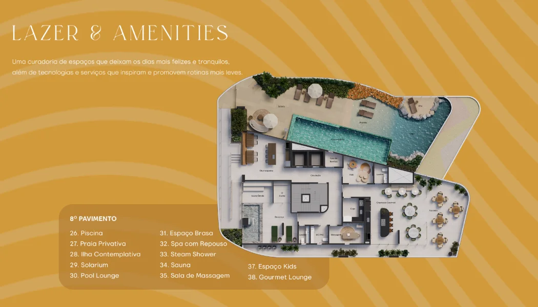 Implantação Pavimento Lazer & Amenities