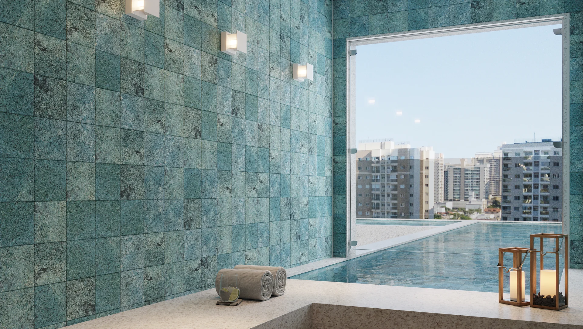 Sauna Integrada com Acesso à Piscina
