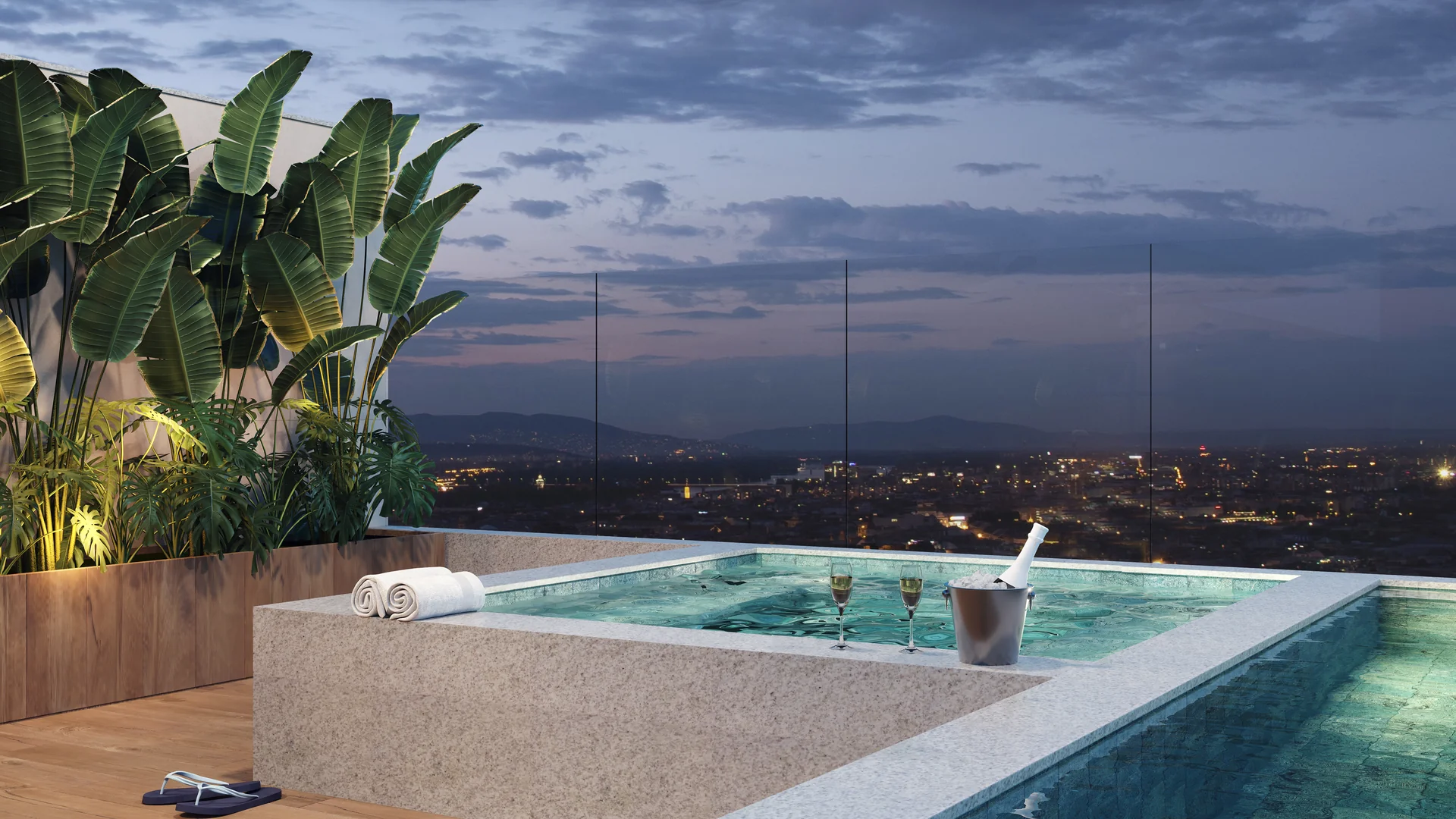 Spa e Hidromassagem no Rooftop