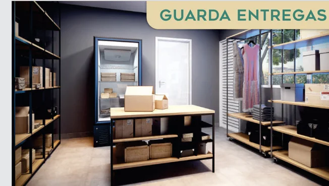 Guarda Entregas seguro e refrigerado na guarita para encomendas