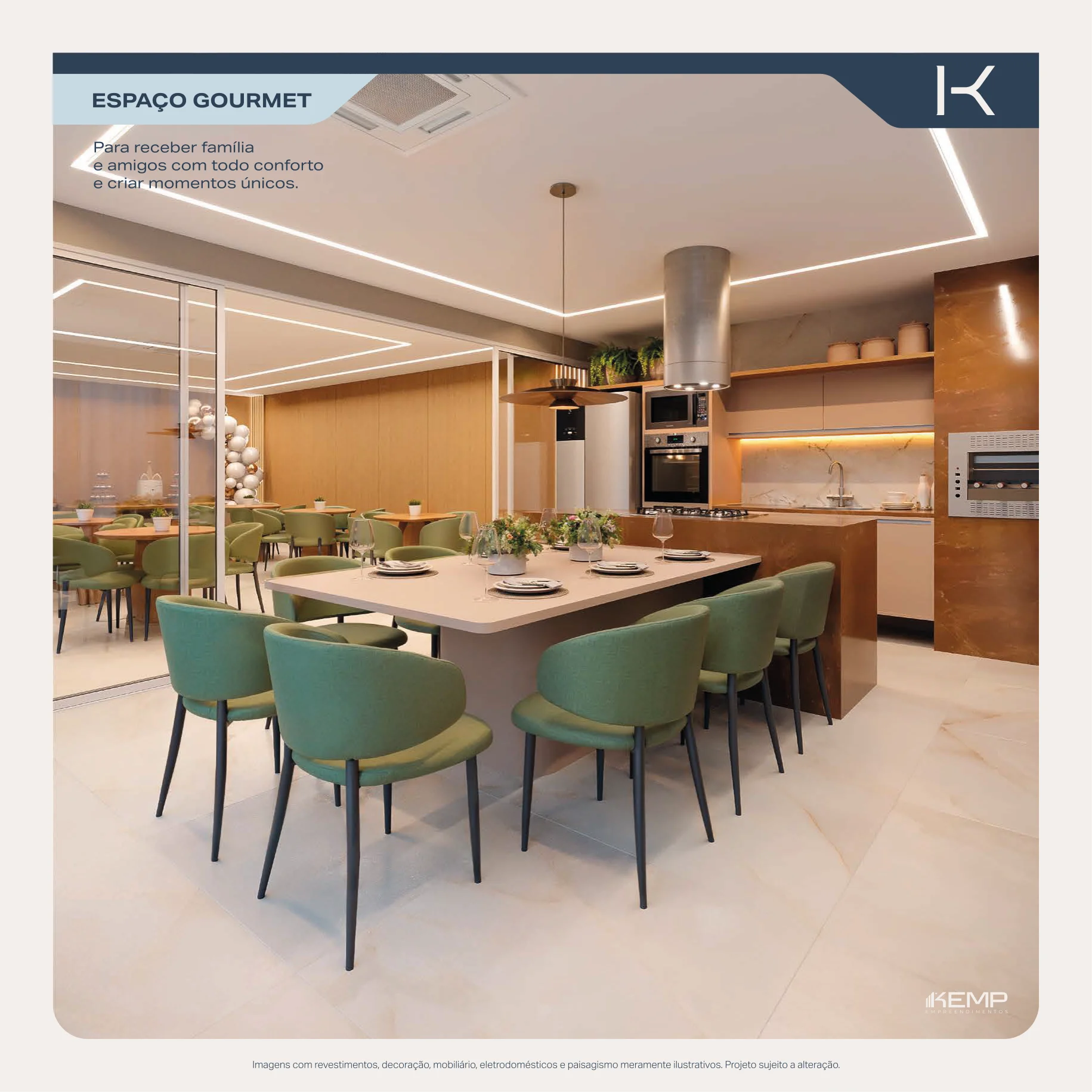 Espaço Gourmet Climatizado para Recepções
