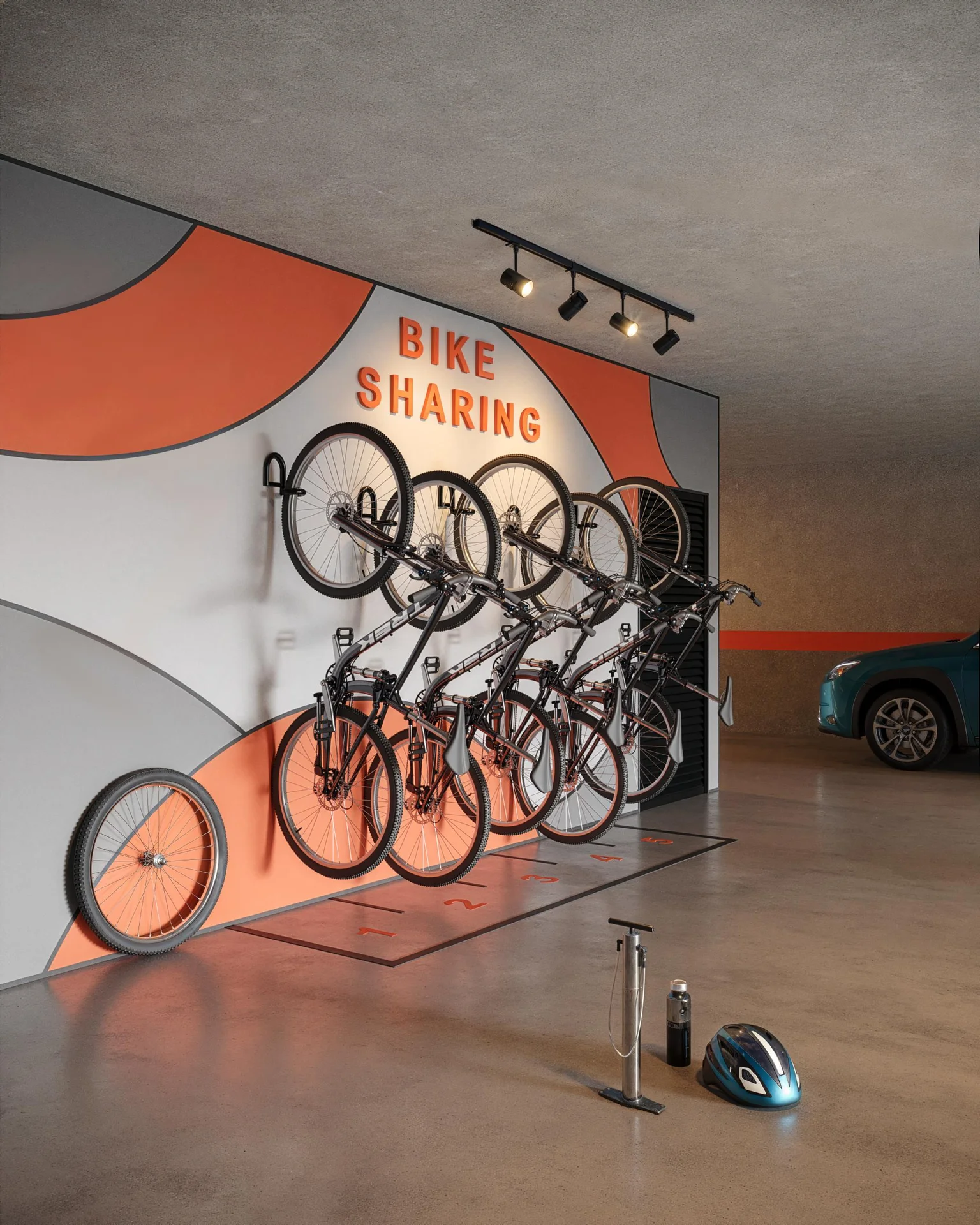 Bicicletário com Sistema de Bike Sharing