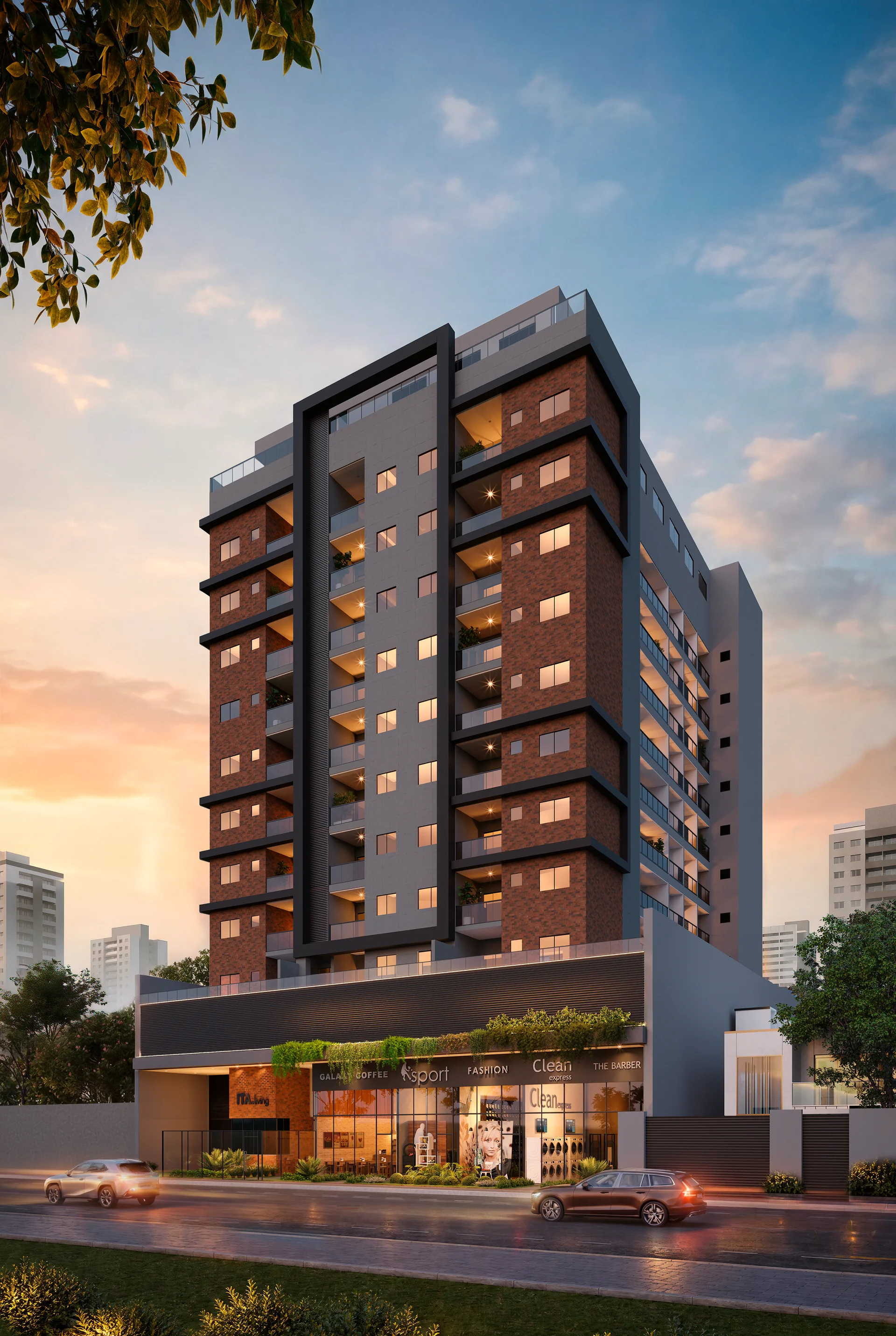 Fachada imponente do Ita Living Smart Coast Home na Praia de Itaparica Vila Velha