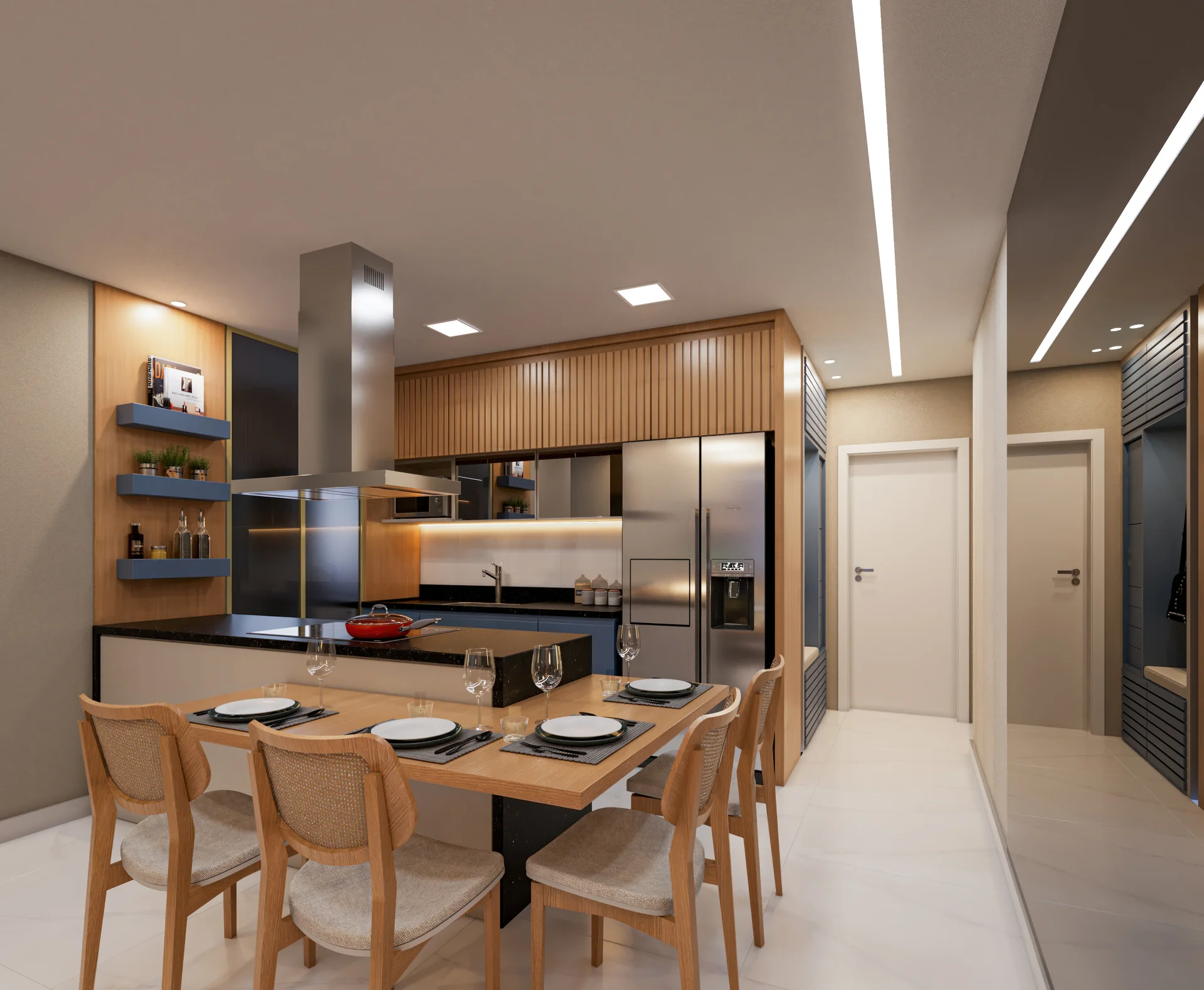 Cozinha Integrada Contemporânea