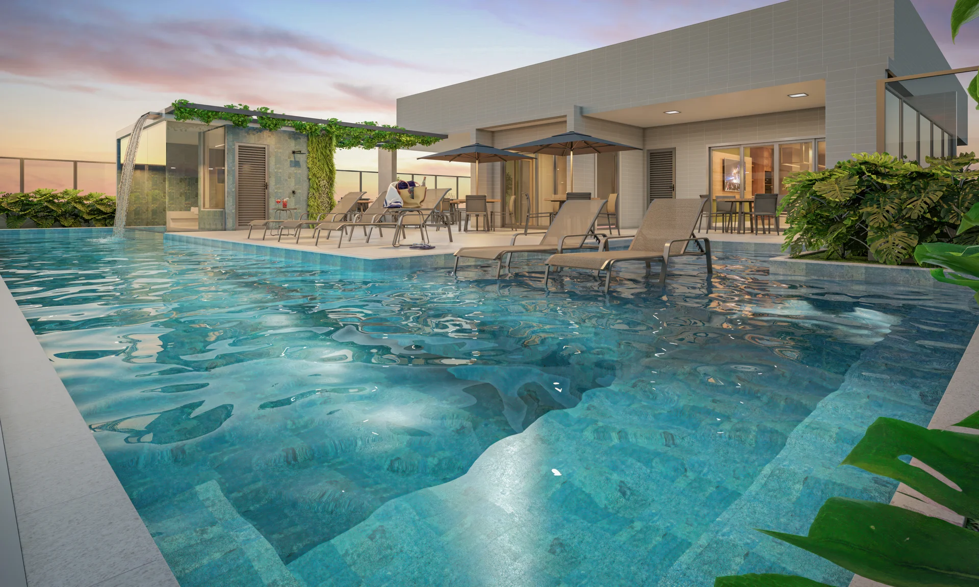 Piscina Panorâmica na Cobertura 9º Pavimento