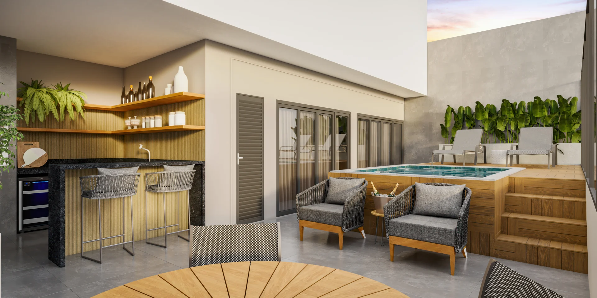 Terraço da Cobertura com Vista para Parque das Castanheiras