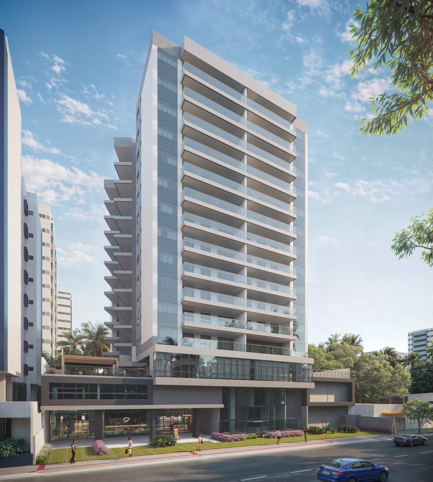 Fachada Principal do Edifício Solar Augusto Faria Galwan em Itaparica