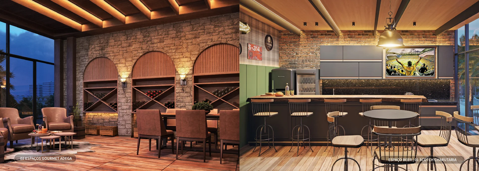 Espaço Adega Gourmet, Espaço Beer e Scotch Charutaria