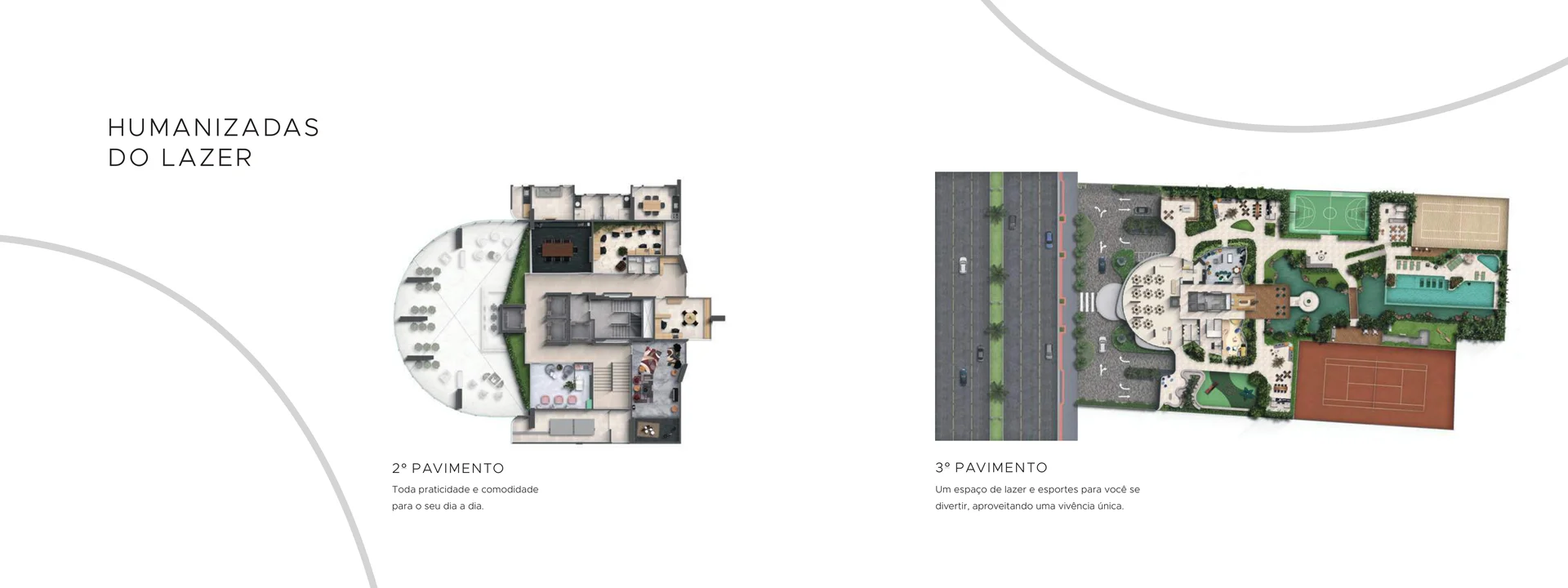 Planta Humanizada Lazer Pilotis — 3º Pavimento