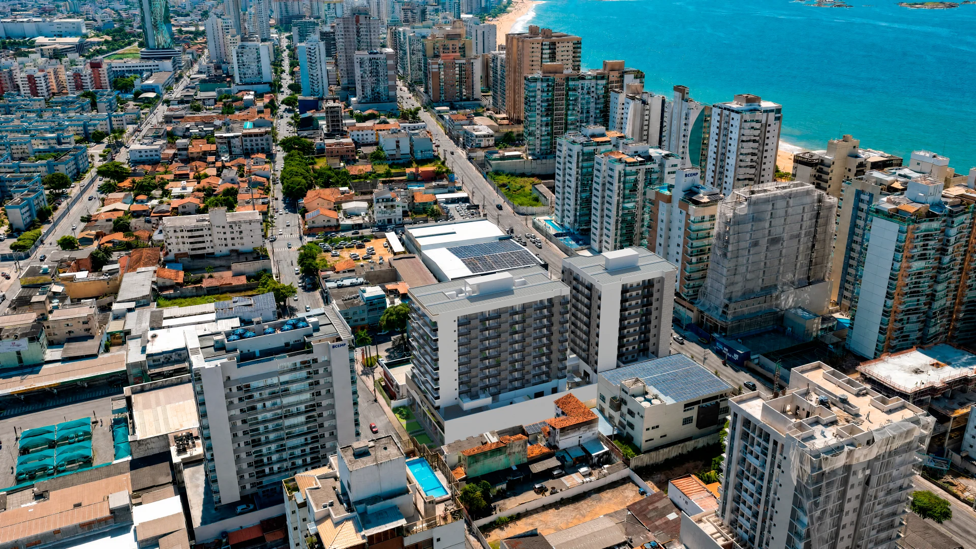 Implantação Aérea do Victoria Palombini Residence na Praia de Itaparica