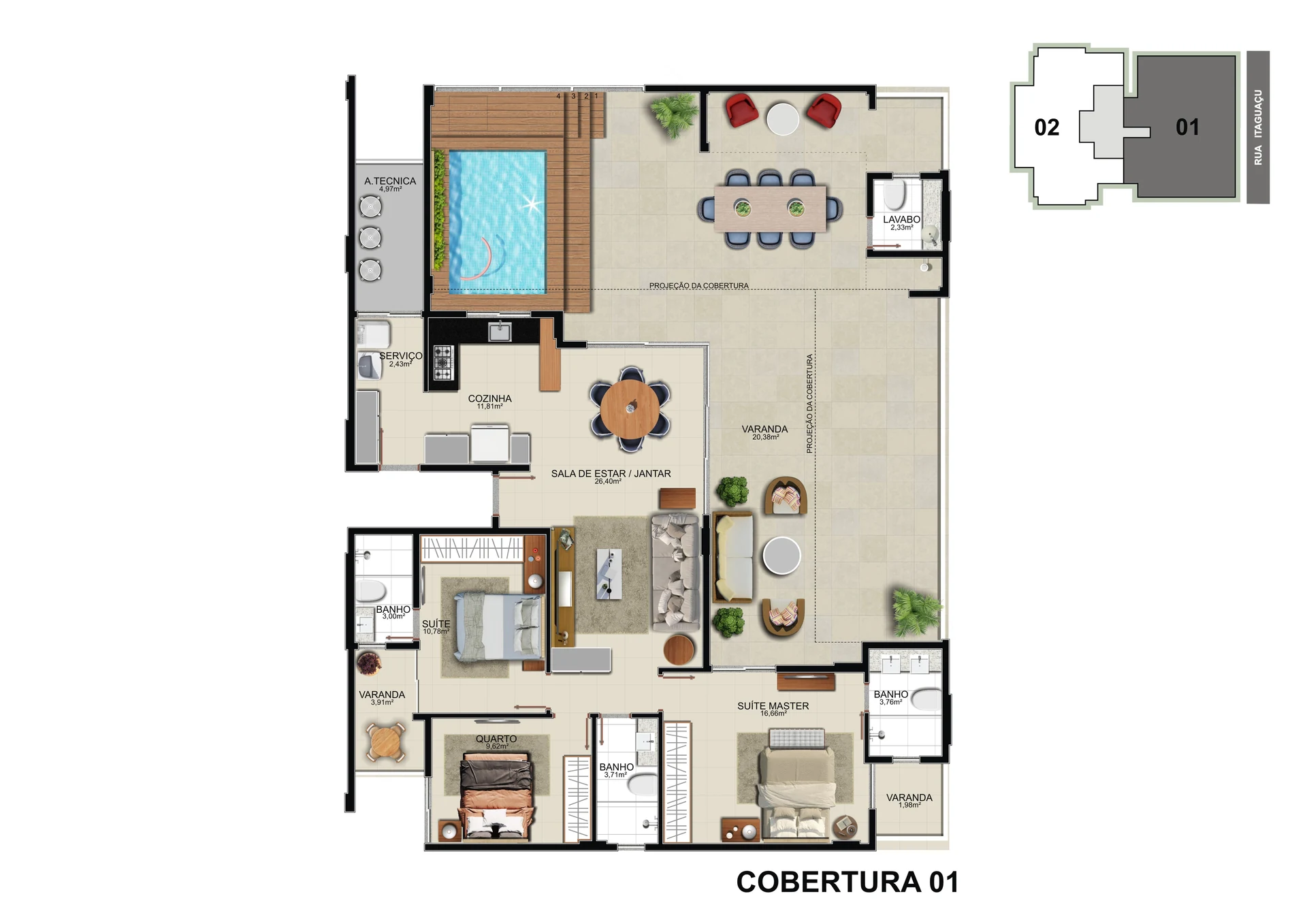 Cobertura Linear 01 (205,94 m²)