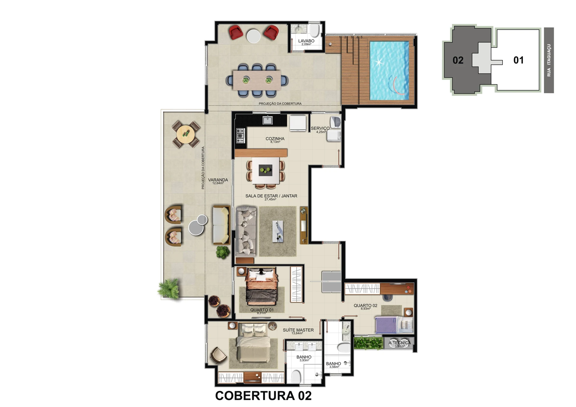 Cobertura Linear 02 (168,21 m²)