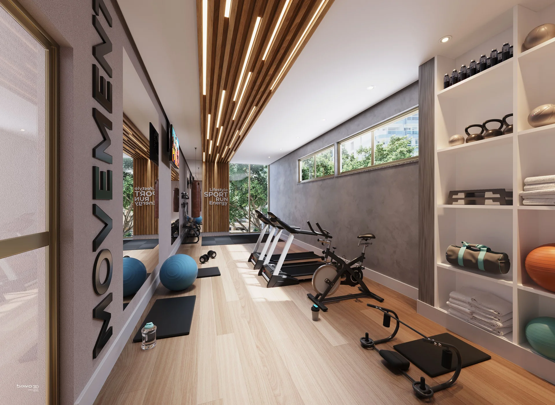 Space 177 — Perspectiva de lazer e arquitetura