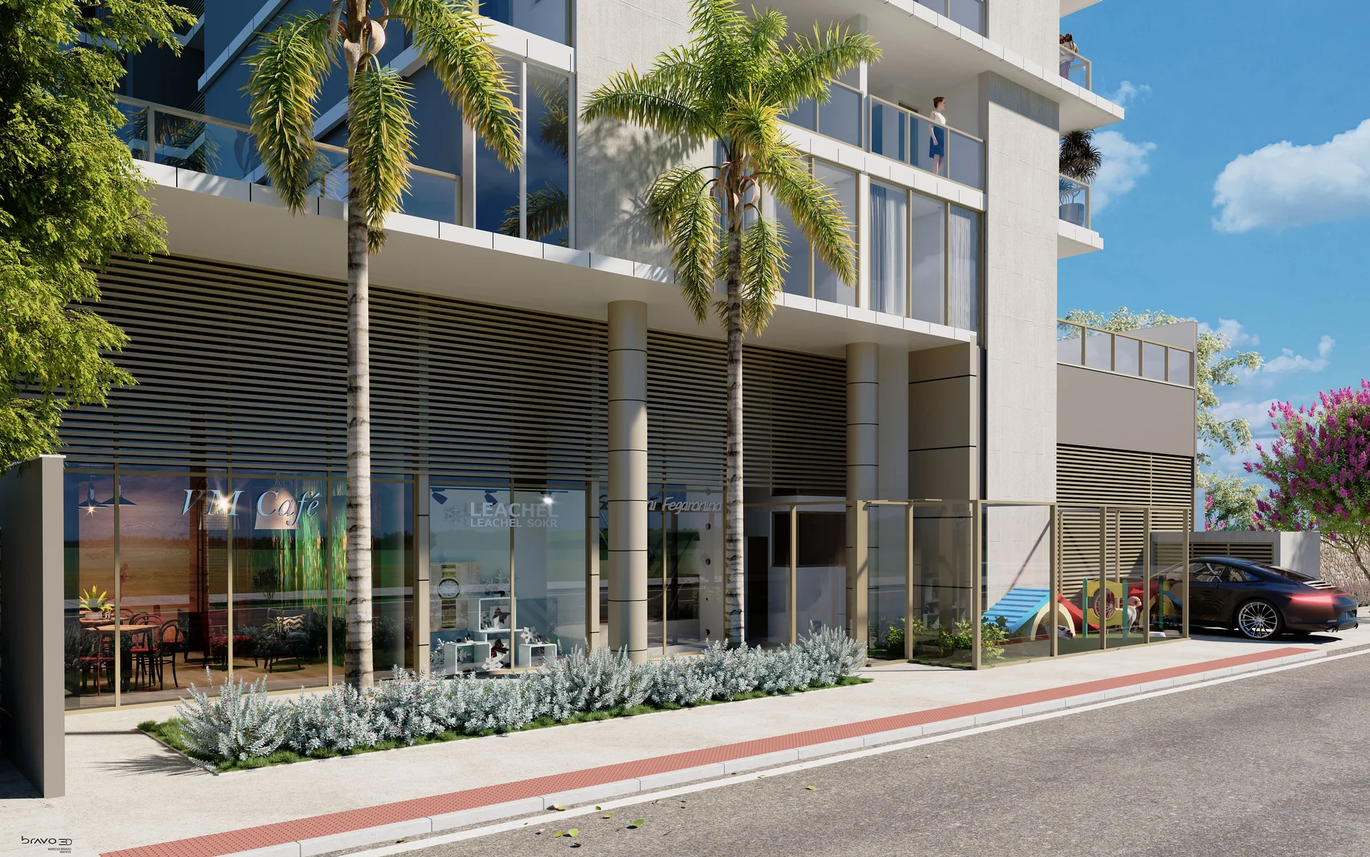 Space 177 — Perspectiva de lazer e arquitetura